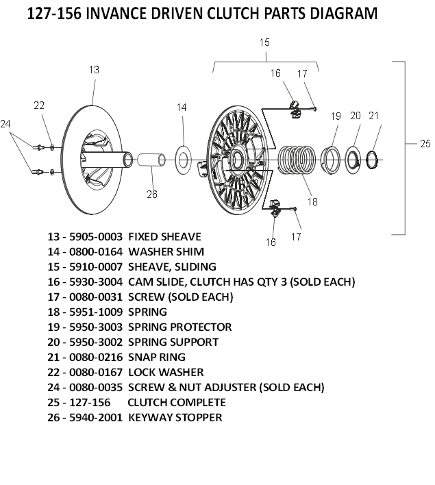 0080-0035 - NUT & BOLT ADJUTSTER, INVANCE