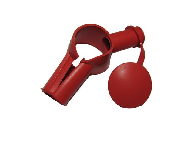 613-124 - INSULATOR, 2 WAY W/CAP, RED - ARGO PARTS
