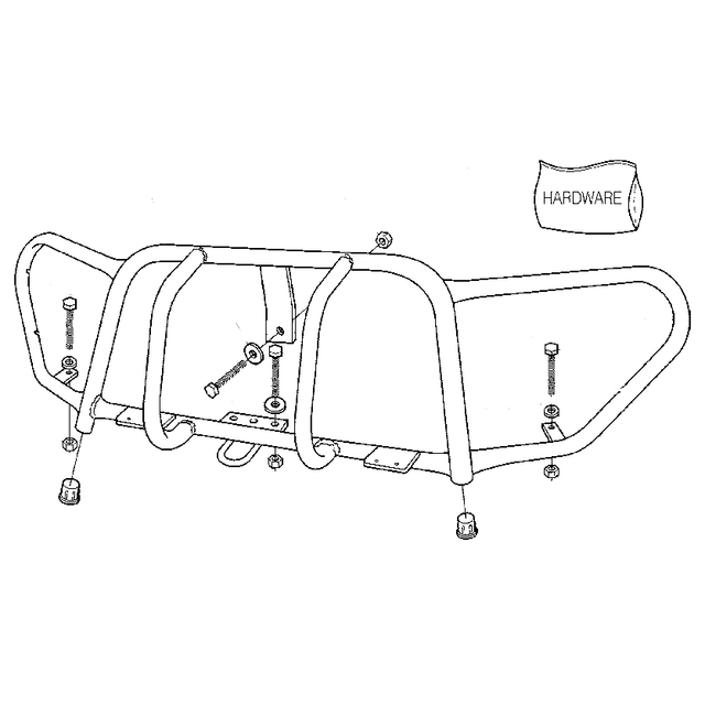 642-61 - ACC, BRUSHGUARD, HELLA LIGHT - HDI SE
