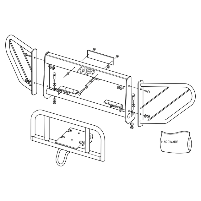 642-80 - ACC, BRUSHGUARD, FITS W/ROPS-AVENGER/HDI - HEAVY DUTY