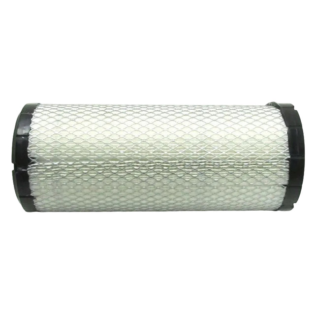 A cylindrical replacement air filter with a white pleated mesh body and black plastic end caps, shown on a plain white background. 652091 - SVC-FILTER, AIR CLEANER - ARCTIC CAT PARTS