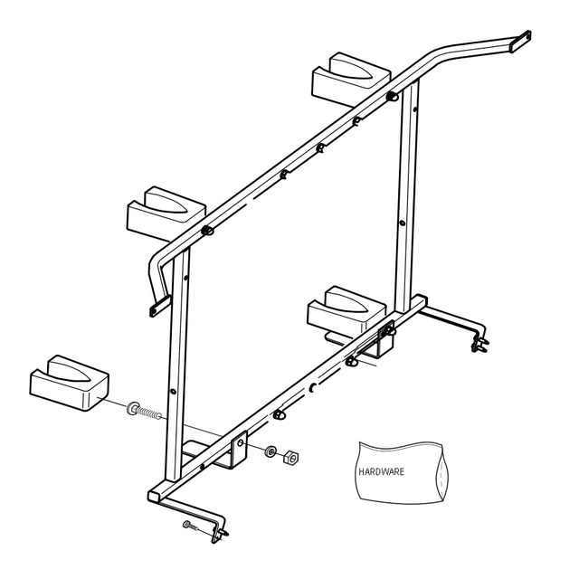 848-254 - ACC, 2 GUN RACK, VERTICAL RACK (2010-2019) - ARGO PARTS