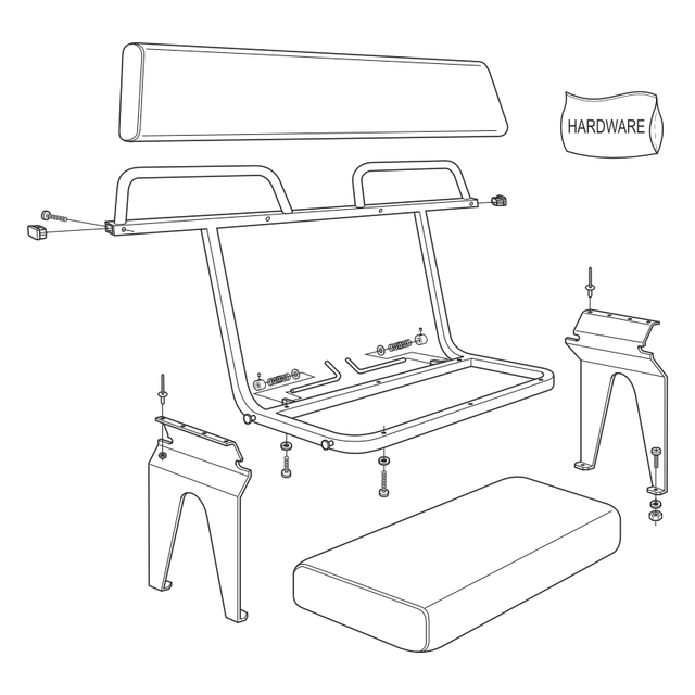 849-80 - ACC, REAR BENCH SEAT - AVENGER/HDI (2004-2019) - ARGO PARTS