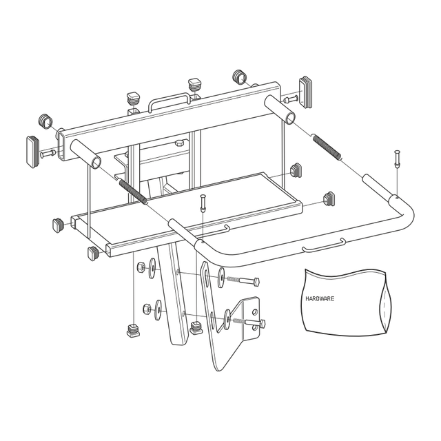 867-01 - ACC, GAS CAN CARRIER - ARGO PARTS