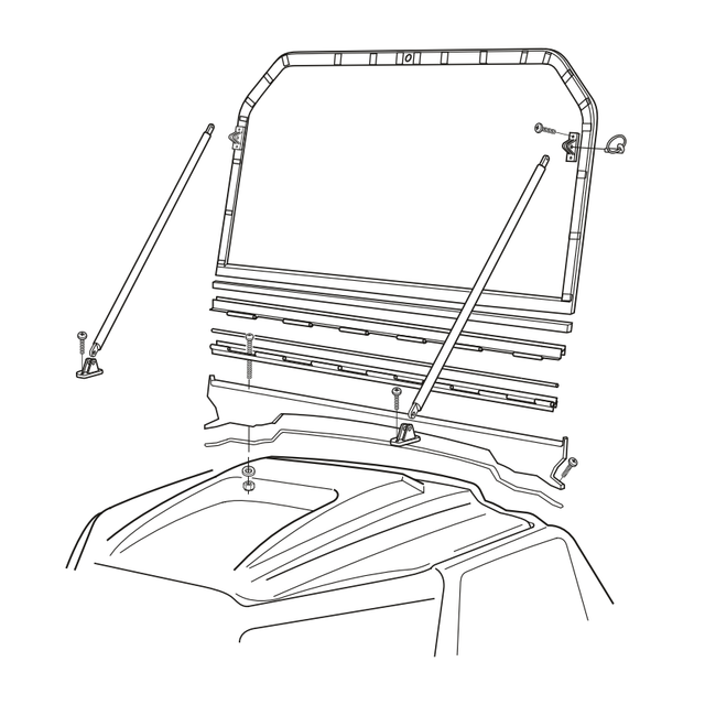 900-0062 - ACC, WINDSHIELD, FOLDING - AURORA/FRONTIER (2020+) - ARGO PARTS