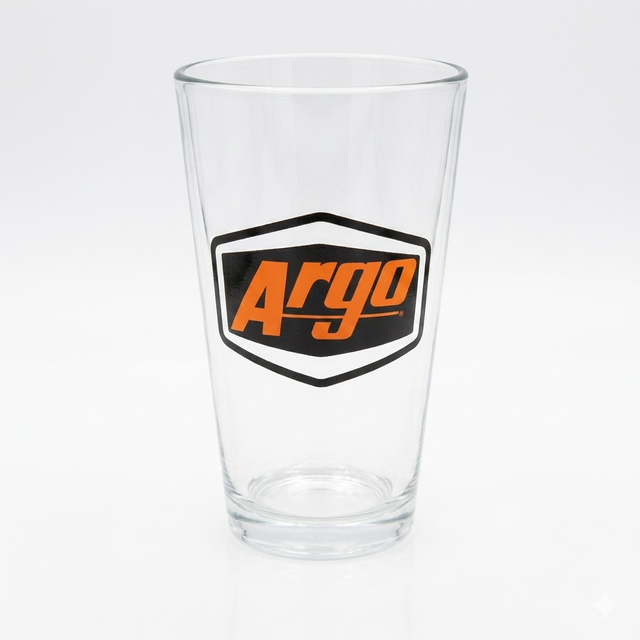 900-0160-100 - GLASS, 16 OZ PINT CLEAR ARGO - ARGO GIFTS