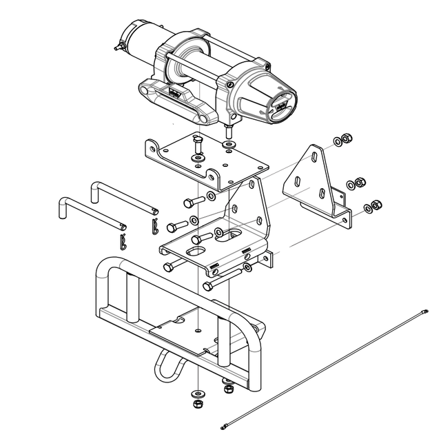 900-0228 - ACC, WINCH, WARN VRX45S - CONQUEST PRO 800 (2021+) - ARGO PARTS