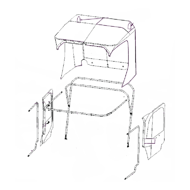 900-0326 - ACC, ENCLOSURE, SOFT W/ DOORS - 6X6 (2020+) - ARGO PARTS