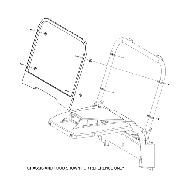 958-90 - ACC, WINDSHIELD, FIXED ROPS - PRO/XT - ARGO PARTS