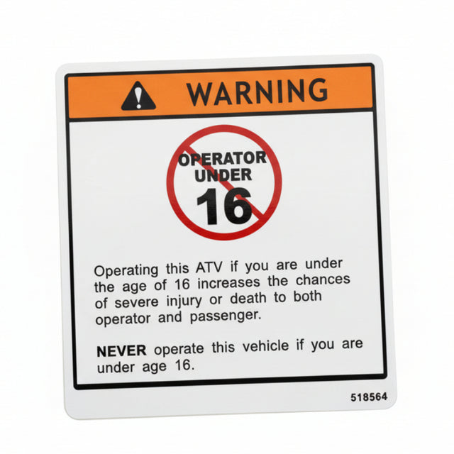 10949G - LABEL, AGE 16. - ARGO PARTS