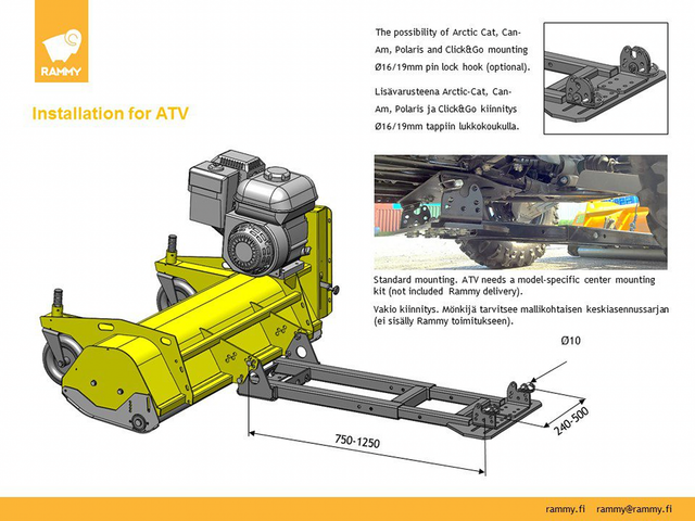 74130464 - RAMMY FLAIL MOWER 120 ATV 306cc - USA