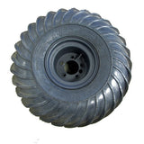 10001C-LEFT - WHEEL & TIRE, 25x12-9 XT117, 9" STD STEEL RIM - LEFT
