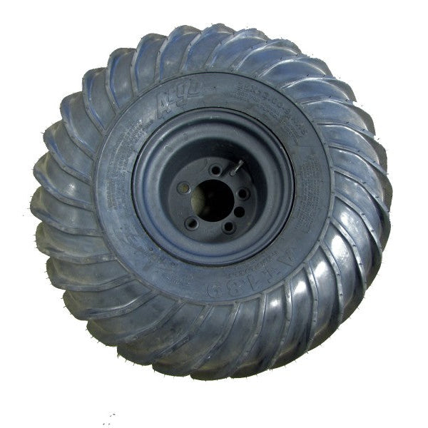 10001C-LEFT - WHEEL & TIRE, 25x12-9 XT117, 9" STD STEEL RIM - LEFT