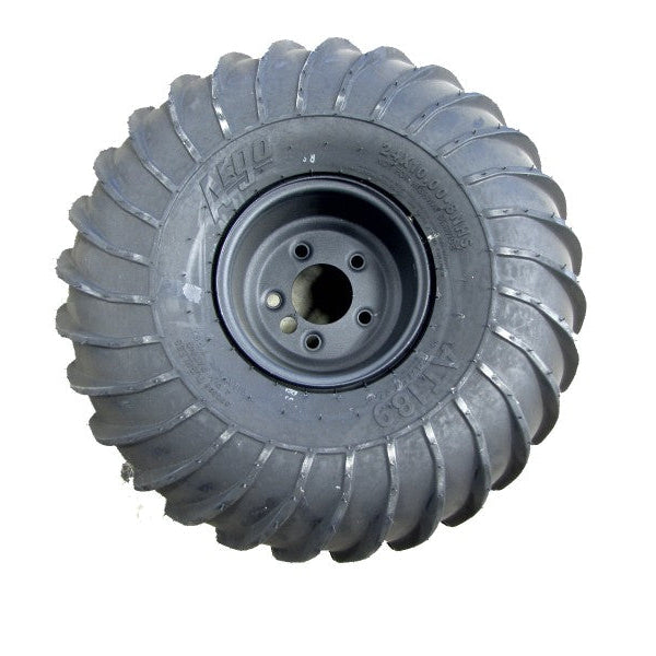10002C-STD-RIGHT - WHEEL & TIRE, 24X10-8 XT115 , 8" STD STEEL RIM - RIGHT