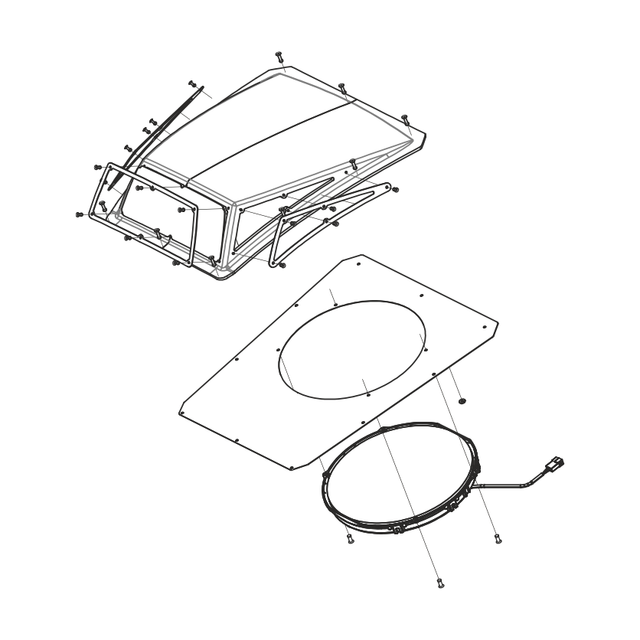 900-0194-FRT - ACC, HOOD FAN KIT FRONTIER (2020+) - ARGO PARTS 