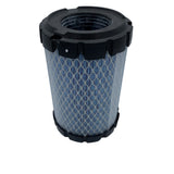 A cylindrical replacement air filter with a black plastic top and bottom and a blue-and-white mesh body, shown on a light gray background. 11013-0807 - ELEMENT-AIR FILTER - KAWASAKI ENGINE PARTS