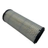A cylindrical pleated air filter with a black plastic end cap, shown diagonally on a light gray background. 11013-7020 - ELEMENT-AIR FILTER - KAWASAKI ENGINE PARTS