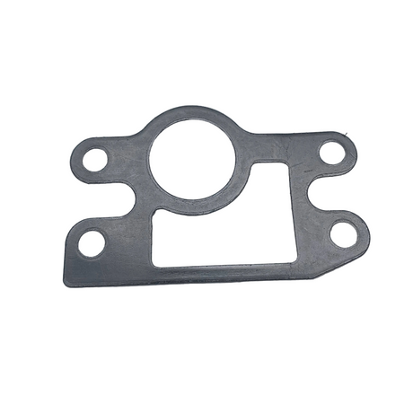 A flat metal gasket or plate with four pre-drilled holes, shown on a plain white background. 11060-2468 - GASKET INTAKE MANIFOLD - KAWASAKI ENGINE PARTS