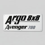 127-165 - NAMEPLATE, 8X8 AVENGER 700 - ARGO PARTS 