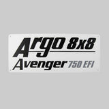 127-166 - NAMEPLATE, AVENGER 750EFI - ARGO PARTS 