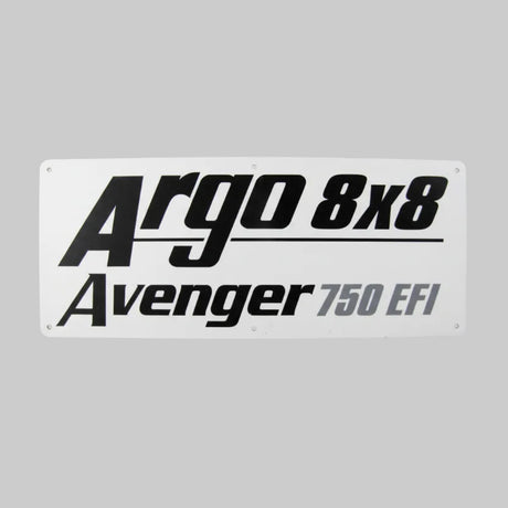 127-166 - NAMEPLATE, AVENGER 750EFI - ARGO PARTS 