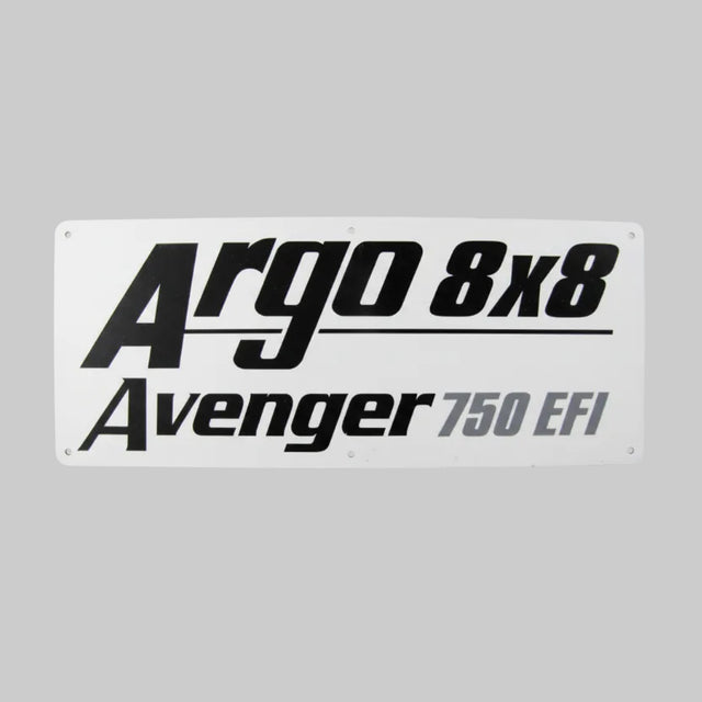 127-166 - NAMEPLATE, AVENGER 750EFI - ARGO PARTS 