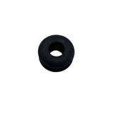 A small black rubber O-ring or spacer with a hollow center, placed on a light gray surface. 200-0148-003-S05 - GROMMET, ROUND 0.38X0.88X0.44 - ARGO PARTS