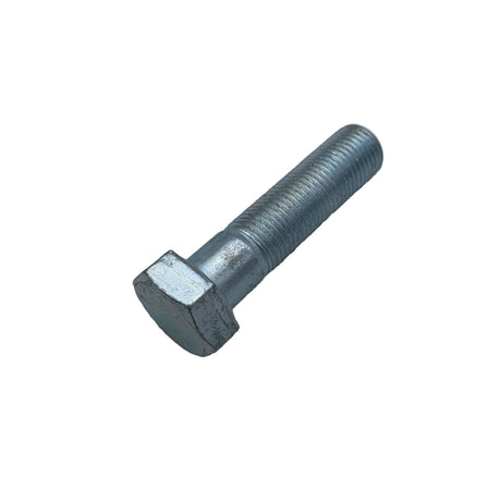 A single galvanized steel hex bolt with a threaded shank, photographed on a plain light gray surface. 200-0404-200-S10 - HHCS, 1/2-20x2.000 GR5 - ZN - ARGO PARTS