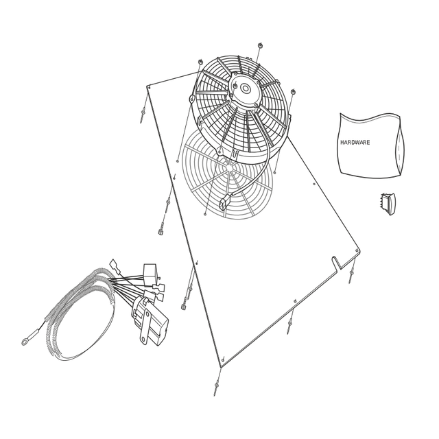 602-75 - ACC, HOOD FAN - FRONTIER (2014-2019) - ARGO PARTS 
