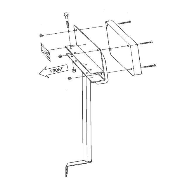 900-0731 - ACC, OUTBOARD MOTOR BRACKET - AURORA/FRONTIER (2024+) - ARGO PARTS 