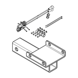 900-0430 - ACC, REAR WINCH RECEIVER BRACKET - AURORA/FRONTIER-COMEUP (2022+) - ARGO PARTS 