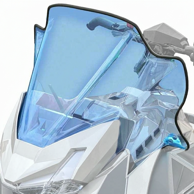 639-00096 - WINDSHIELD, CATALYST, MID - BLUE TINT - ARCTIC CAT PARTS