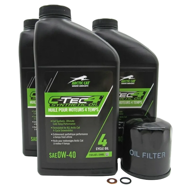 639-00101 - OIL, CTEC4 4-CYCLE SYNTHETIC KIT - 998/1049 YAMAHA - 3 QUARTS - ARCTIC CAT PARTS