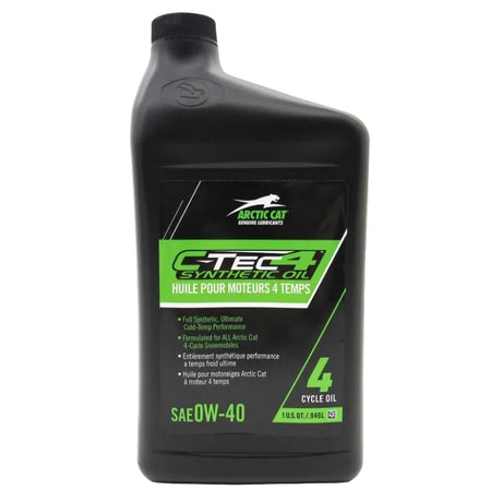 6639-524 - OIL, CTEC4 4-CYCLE SYNTHETIC, 0W-40 - 1 QUART - ARCTIC CAT PARTS