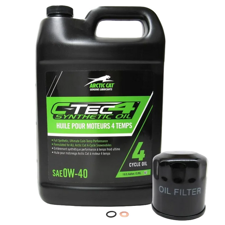 6639-529 - OIL, CTEC4 4-CYCLE SYNTHETIC KIT - 998/1049 YAMAHA - 1 GALLON - ARCTIC CAT PARTS