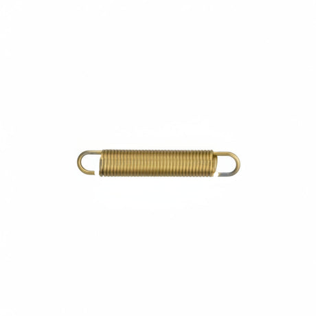 A small cylindrical metal spring with a loop on each end, shown horizontally against a plain white background. 74130500 - SPRING - RAMMY PARTS