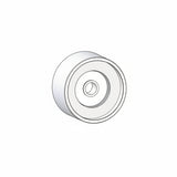 A small circular transparent object with a white rim, centered on a plain white background. 74130686 - TIGHTENING WHEEL - RAMMY PARTS