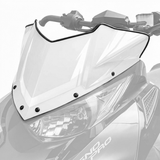 7606-607 - WINDSHIELD, PROCROSS, LOW - WHITE