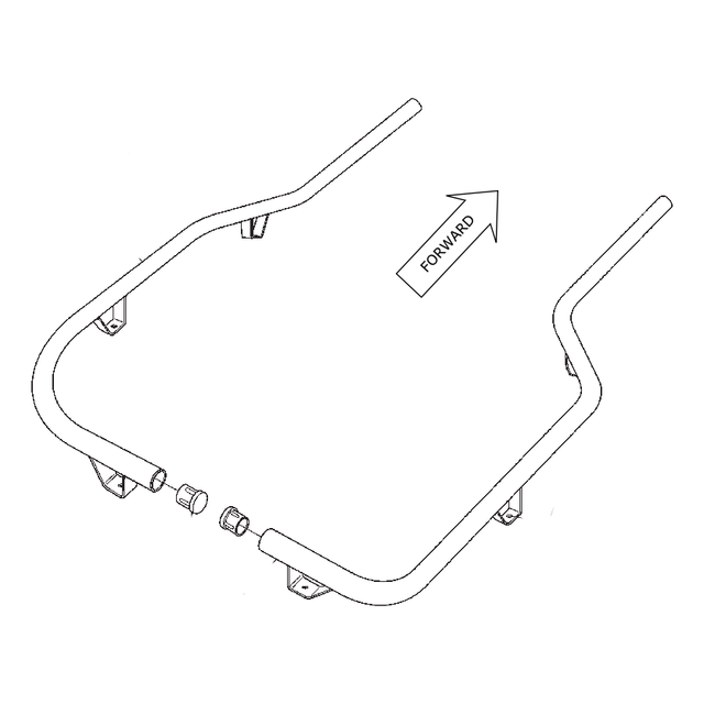 839-30 - ACC, REAR HANDRAIL - AVENGER/HDI 8x8 (2007-2019) - ARGO PARTS 