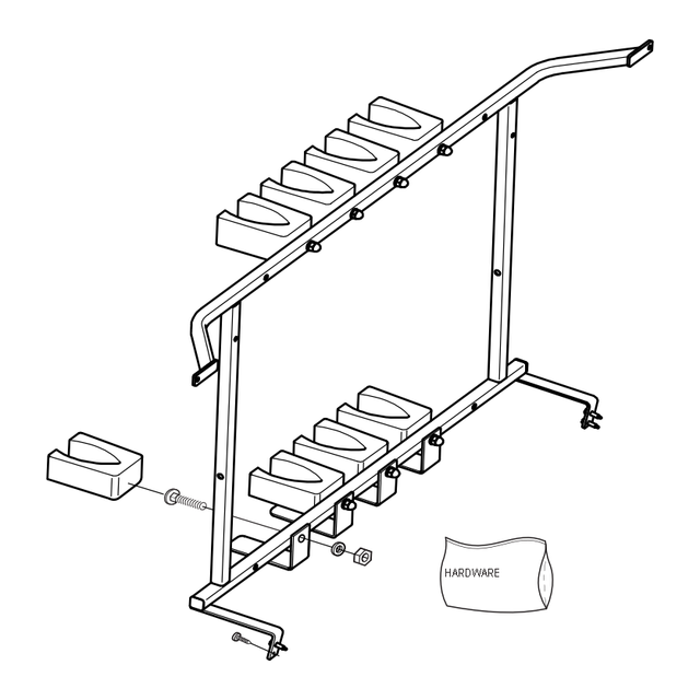 848-200 - ACC, 4 GUN RACK, VERTICAL (2010-2019) - ARGO PARTS 