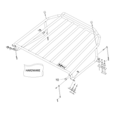 850-340 - ACC, HOOD RACK FRONTIER (2007-2019) - ARGO PARTS 