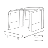 849-45 - ACC, CONVERTIBLE HALF-TOP, BLACK - AVENGER/HDI (2004-2019) - ARGO PARTS 