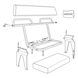 849-80 - ACC, REAR BENCH SEAT - AVENGER/HDI (2004-2019) - ARGO PARTS 