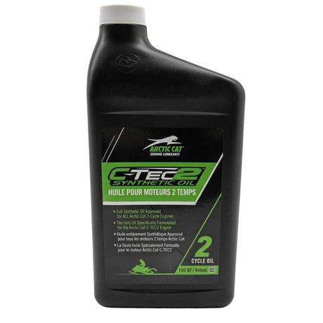 8639-118 - OIL, CTEC2 2-CYCLE SYNTHETIC, INJECTION OIL - 1 QUART - ARCTIC CAT PARTS