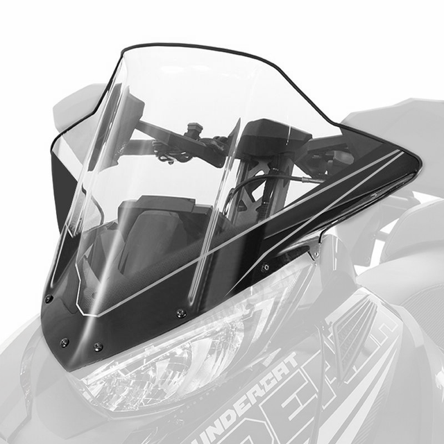 8639-134 - WINDSHIELD, PROCROSS, MID LXR - BLACK
