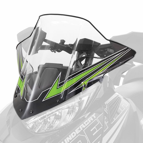 8639-135 - WINDSHIELD, PROCROSS, MID LXR - MED GREEN - ARCTIC CAT PARTS