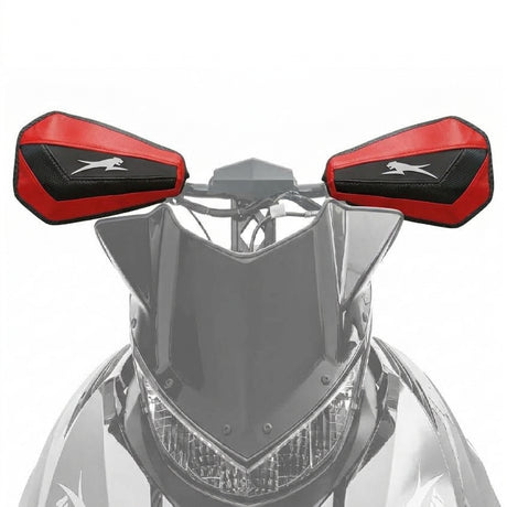 8639-512 - HANDGUARDS, FLEX-TEC LITE W/MOUNTS - FIRE RED (PAIR) - ARCTIC CAT PARTS