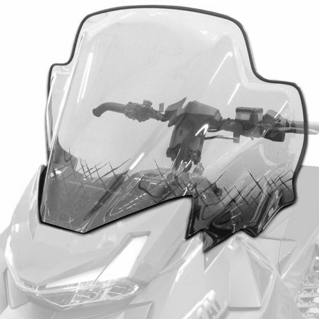 8639-521 - WINDSHIELD, CATALYST, HIGH - SMOKE TINT - ARCTIC CAT PARTS
