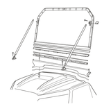 900-0062 - ACC, WINDSHIELD, FOLDING - AURORA/FRONTIER (2020+) - ARGO PARTS 