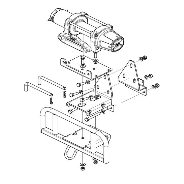 900-0113 - ACC, WINCH, WARN VRX45-S - PRO/XT - ARGO PARTS 